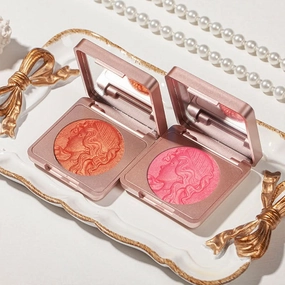 Natural Glow Blush – Soft Matte & Shimmer Finish, Long-Lasting, Brightening