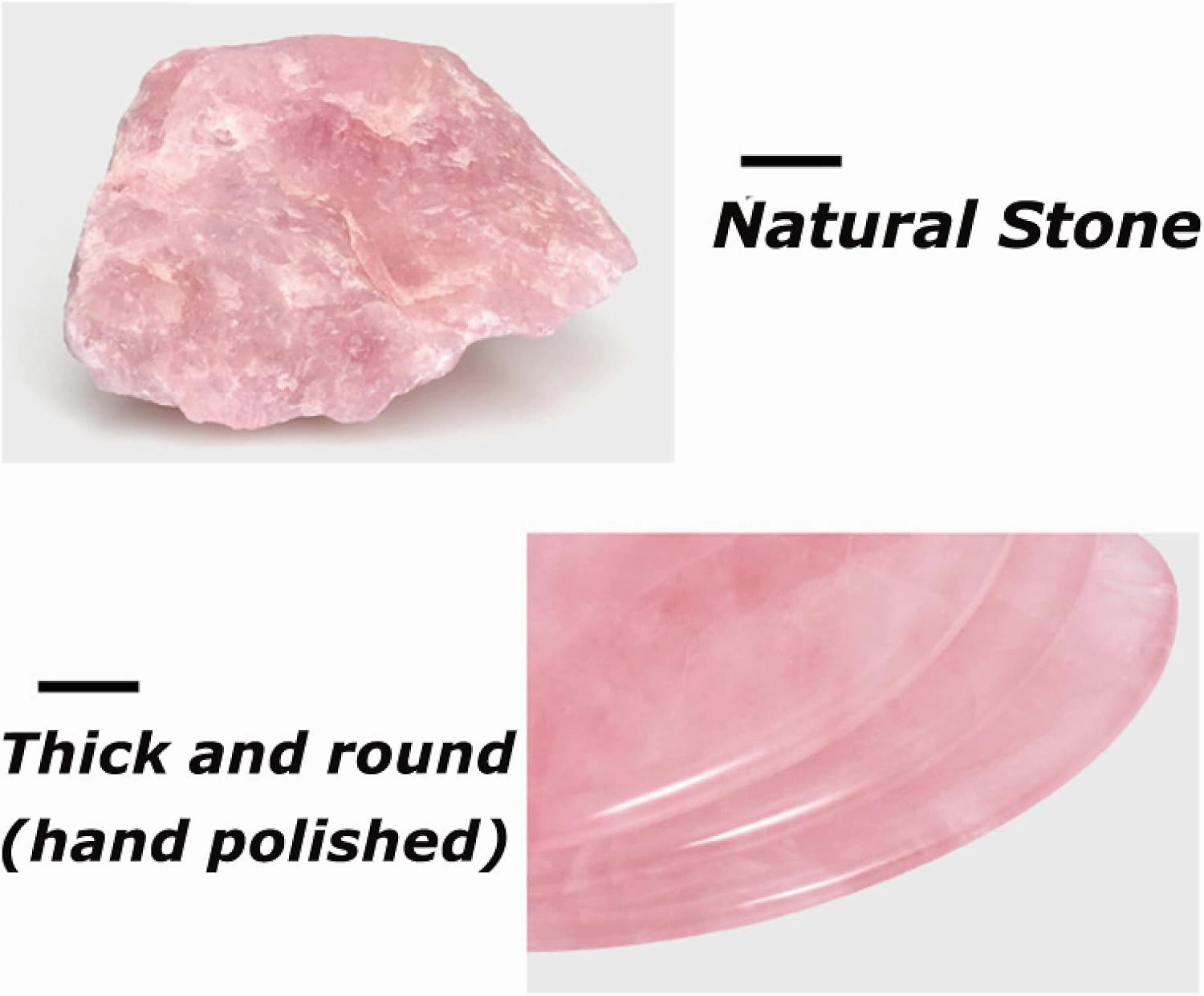 Natural Rose Quartz for Face Jade Roller Gua Sha Massage Face Roller,Type I