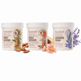 NATURE WELL Smooth & Soften Gentle Moisturizing Creams Bundle For Face & Body, Infused With Natural Oils & Extracts, Restores Skin Moisture Barrier, 16 Oz Each