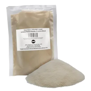 Naturejam ORGANIC Dried Instant Peach Powder 8 ounce BULK-Premium Culinary Grade For Smoothies & Dessert Making