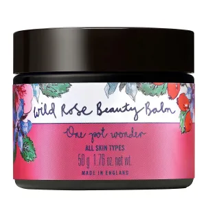 Neal's Yard Wild Rose Beauty Balm, Featuring Rosehip Oil, Hemp Seed & Shea Butter, Nourishing & Exfoliating Cleanser, Vegetarian Approved, Cruelty-Free, 50g