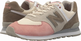 New Balance Men's 574v2 Serpent Luxe Sneaker, Bone with Dusted Peach - 8 D(M) US
