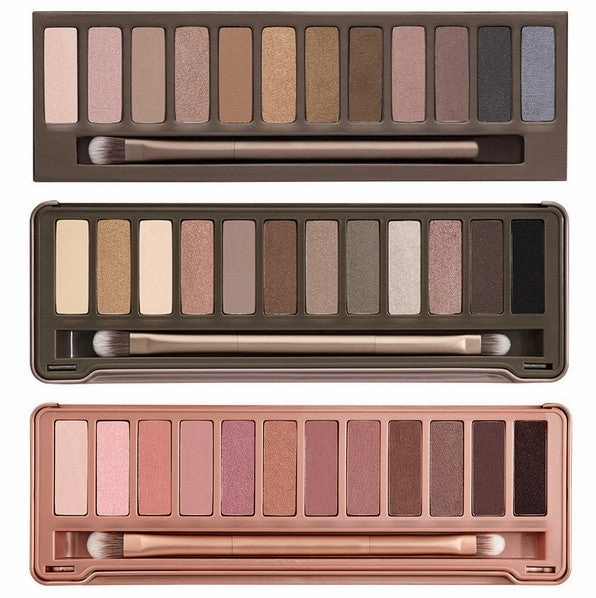 NEW NAKE basics palette makeup kit set nake 3 eyeshadow with brush NK1 NK2 NK3 eye shadow 12 COLOR Nake1 2 3 makeup set