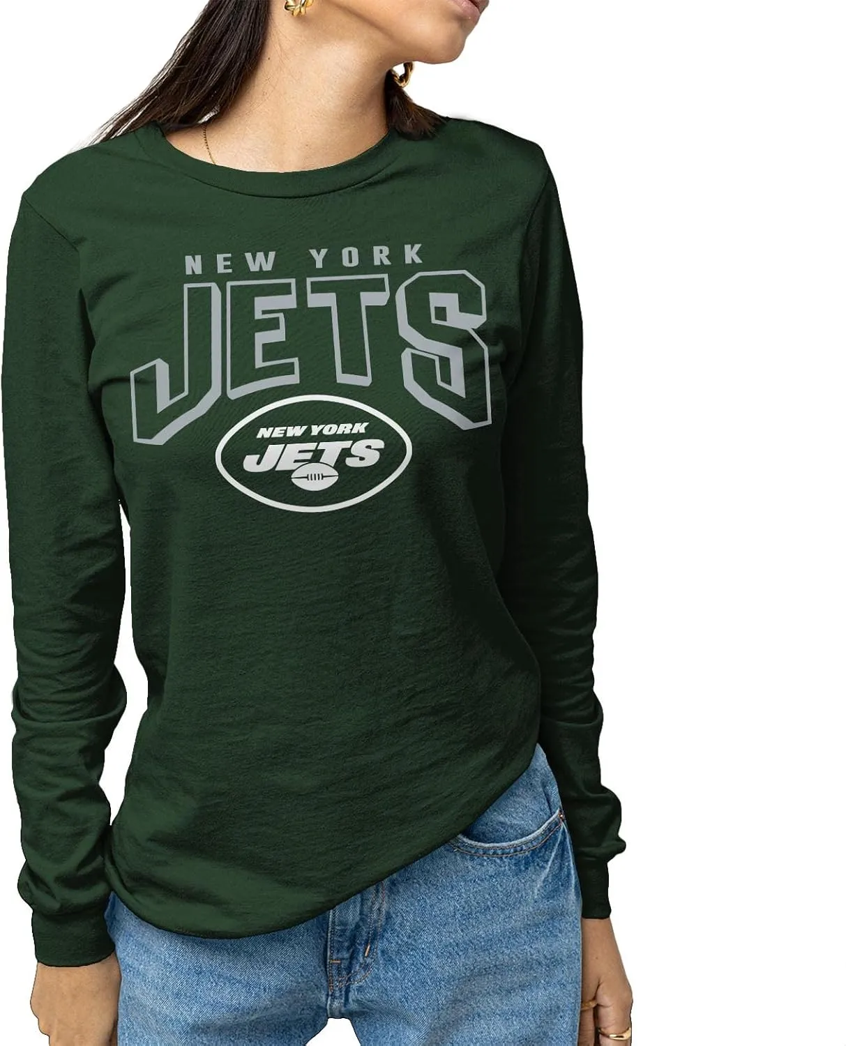 NFL Junk Food Bold Logo Long Sleeve T-Shirt