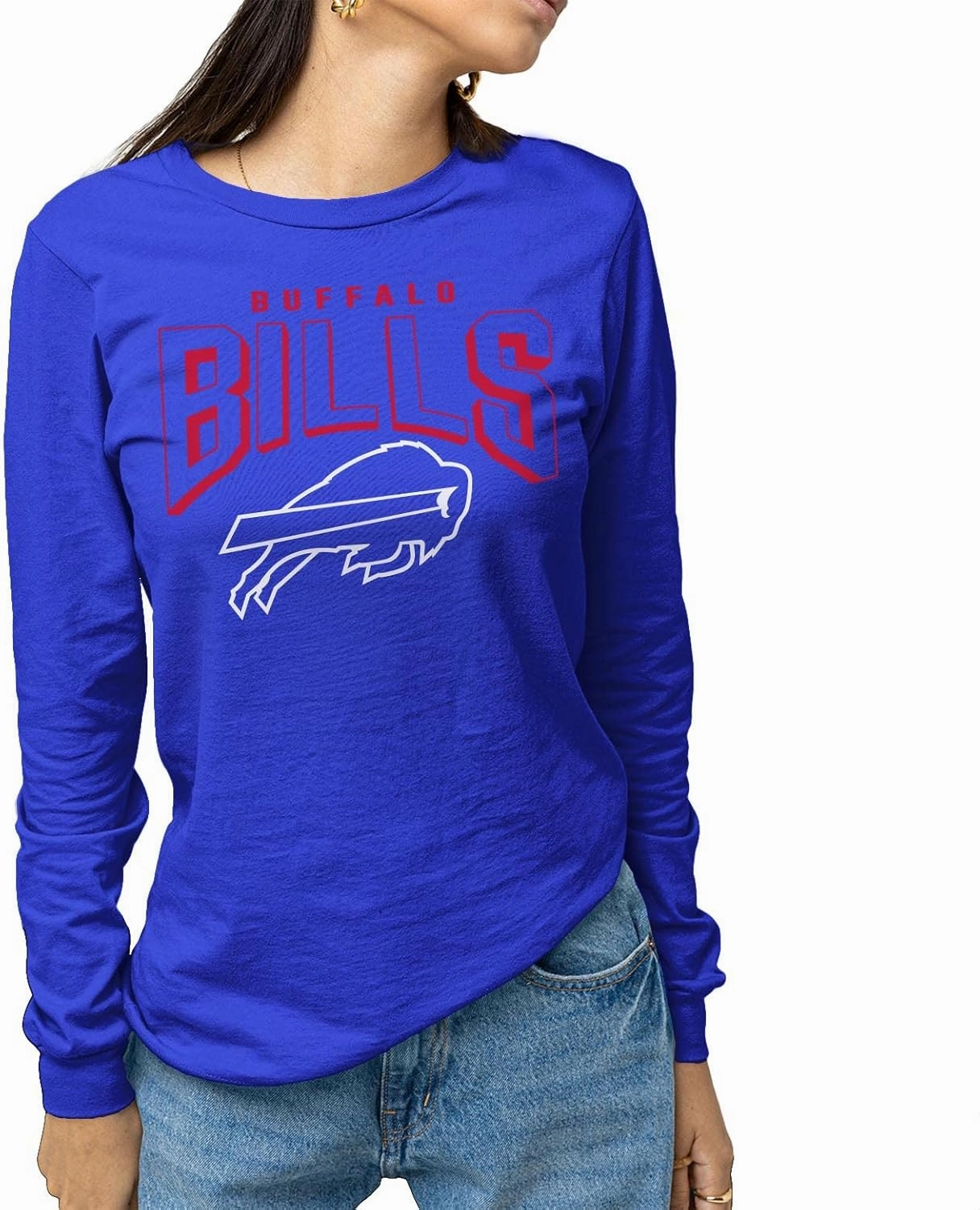 NFL Junk Food Bold Logo Long Sleeve T-Shirt