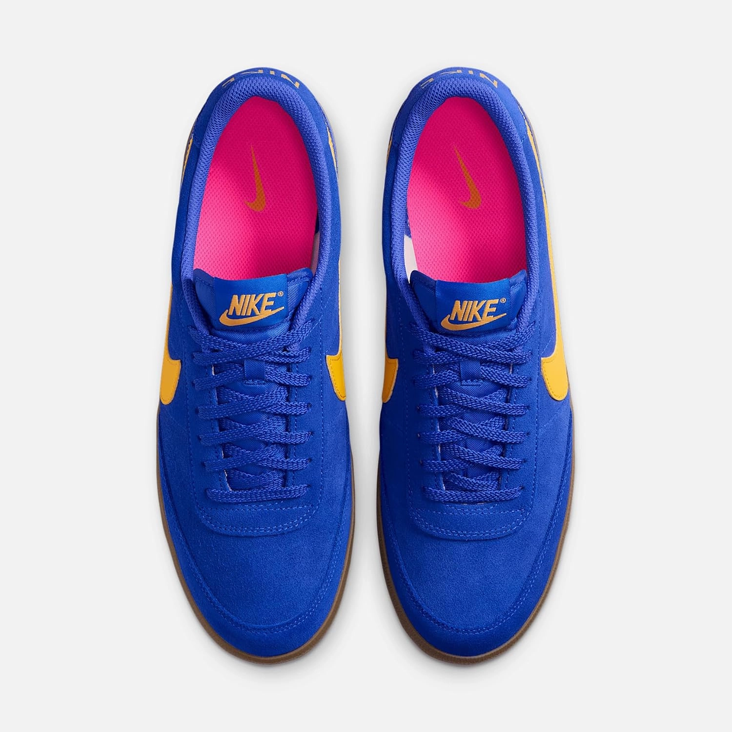 Nike Killshot 2 Men's Shoes (FQ8903-402, Racer Blue/Gum Medium Brown/Hyper Pink/University Gold)