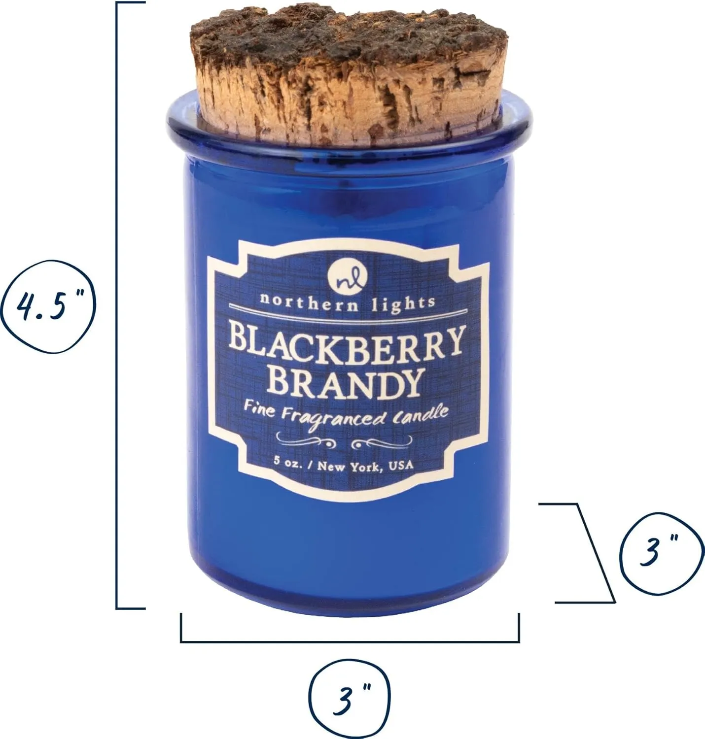 Northern Lights Candles - Spirit Jar Candles - BlackBerry Brandy - 52602