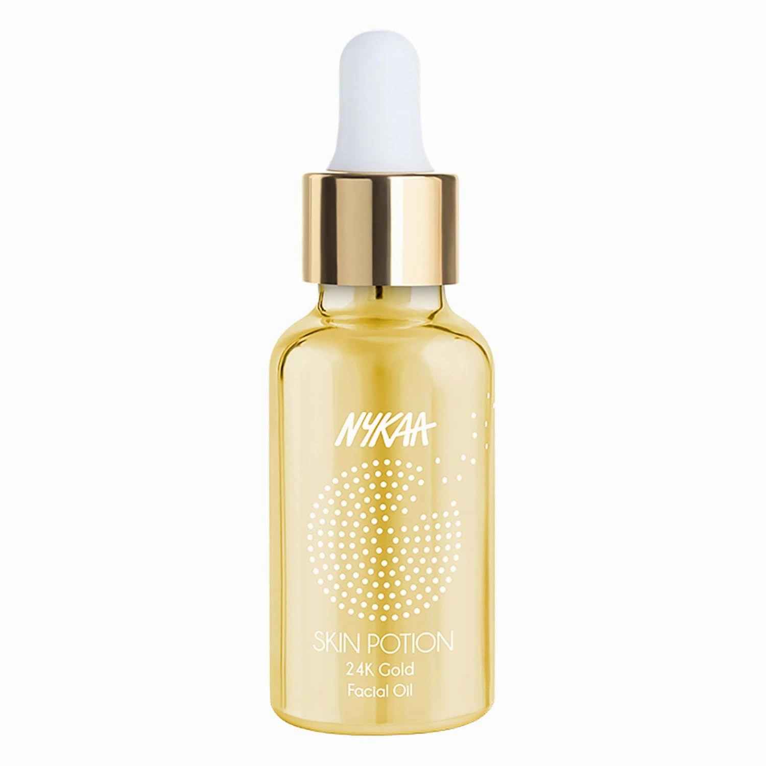 Nykaa Naturals Skin Potion Facial Oil, 24K Gold, 1.01 oz - Boosts Collagen - Hydrating Face Oil for Dry Skin - Fragrance-Free - All Skin Types