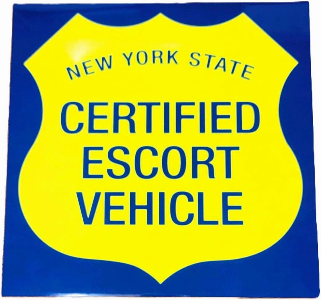 NYS Certified Escort Vehicle Magnet's for Pilot Car. (1 PAIR)