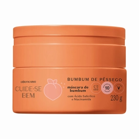O Boticário Cuide-se Bem Peach Bumbum Body Mask, Moisturizing and Softening Treatment for a Peach-Soft Bum, 8.11 Ounce (230g)