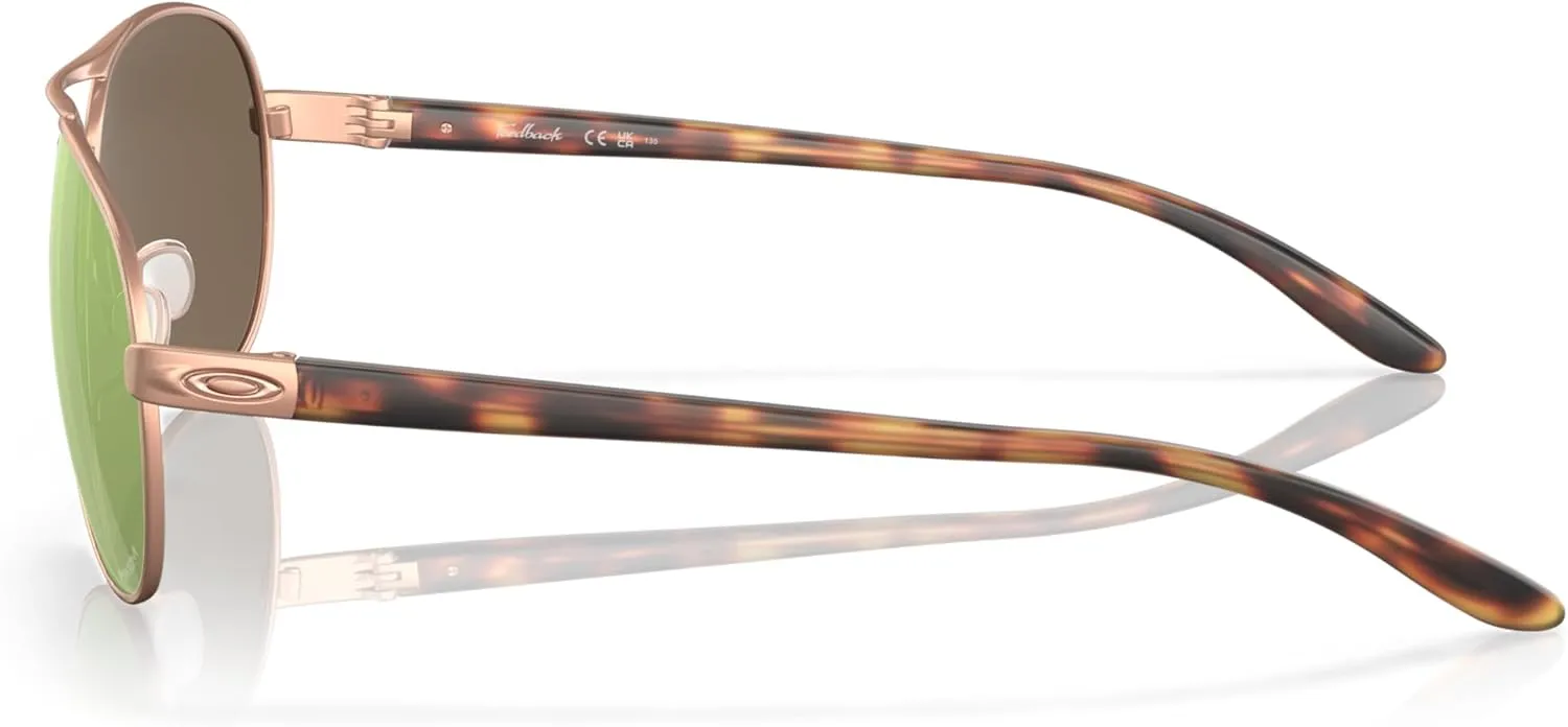 Oakley Women's Oo4079 Feedback Aviator Sunglasses