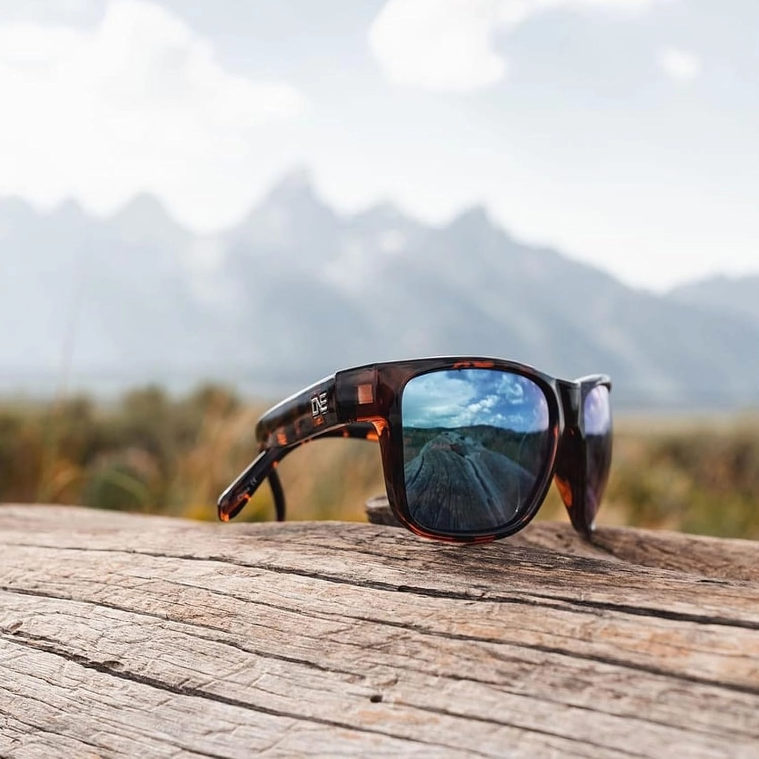 OPTIC NERVE Unisex Kingfish Polarized Sunglasses | Lightweight UV Protection Outdoor Sport Wrap Shades with Mirrored Lenses