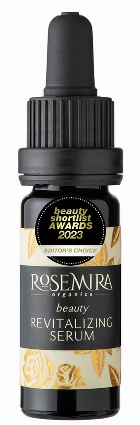 Organic Face Serum with Rose Essential Oil - For Rosacea and Mature Skin - Beauty Revitalizing Serum - 1 Month Supply - Made in USA