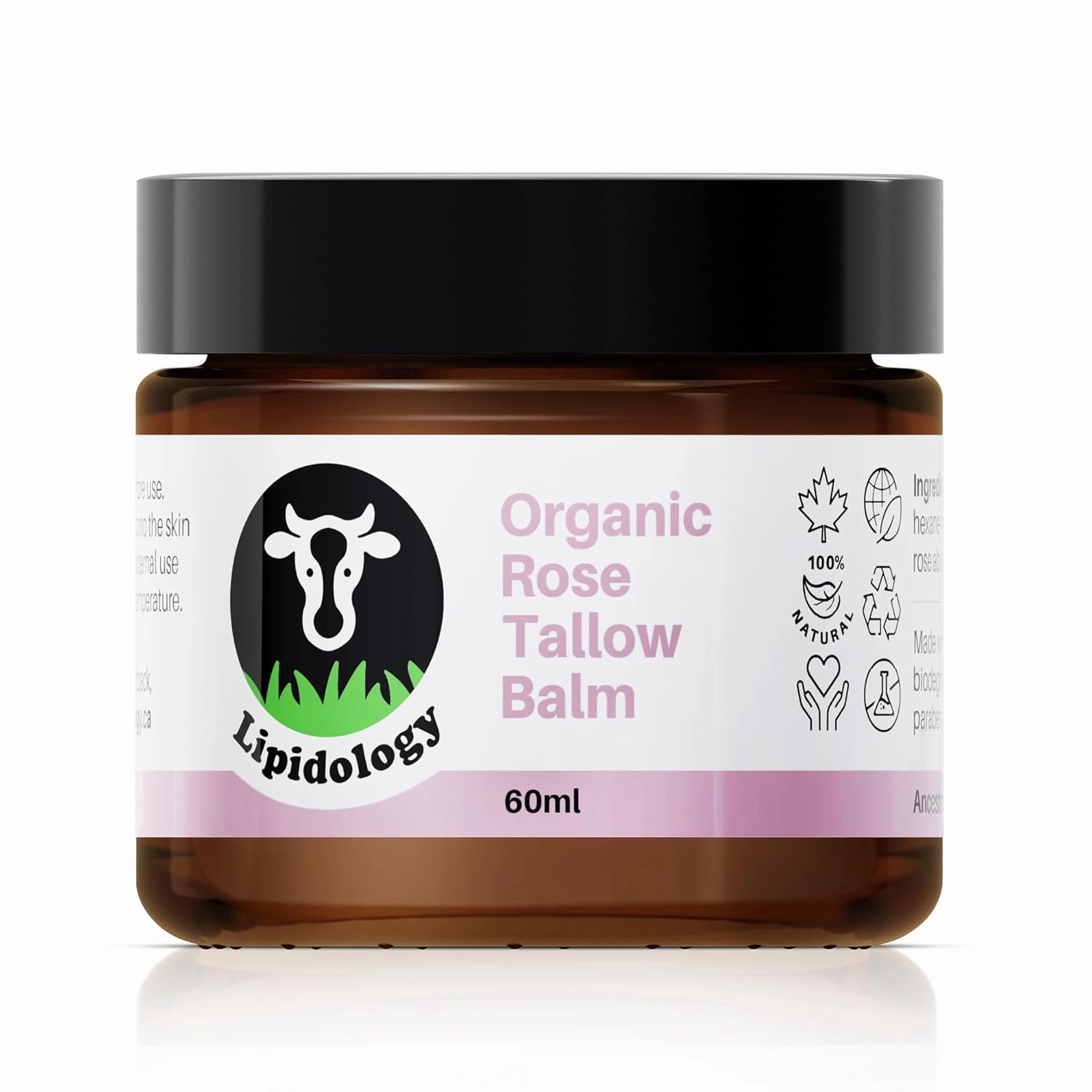 Organic Rose Tallow Balm, 60 ml