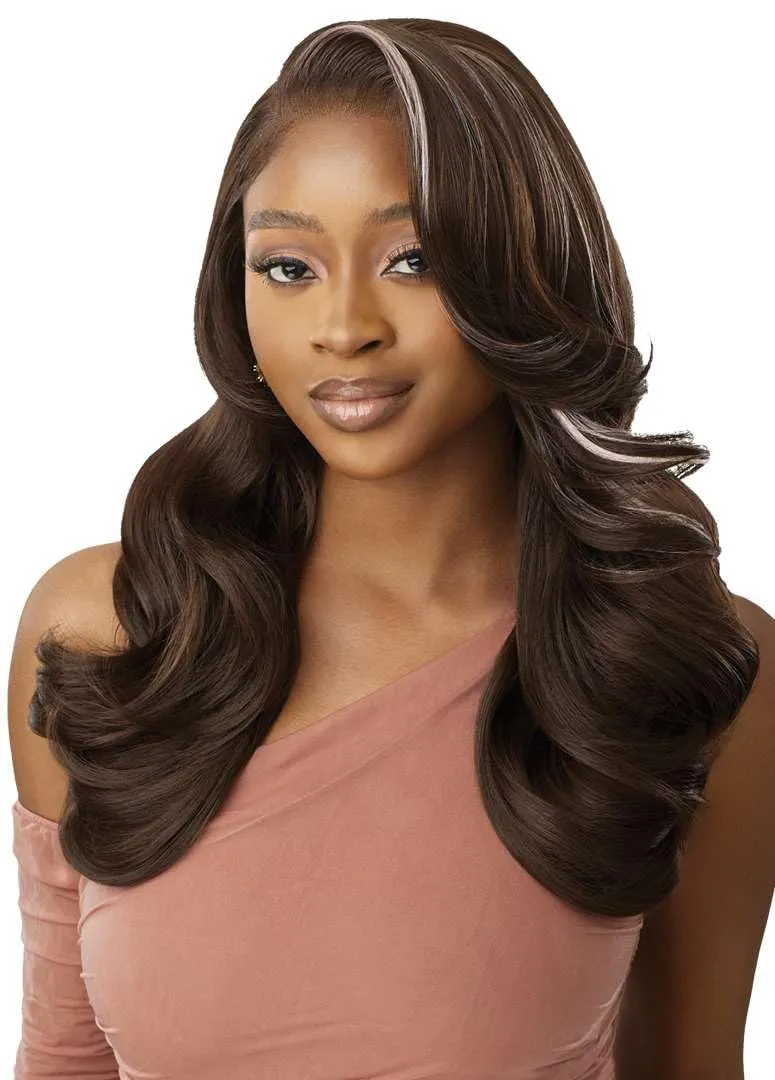 Outre Lace Front Wig - Perfect Hair Line 13X6 - Kihara (DRFF4/ROSE BROWN)