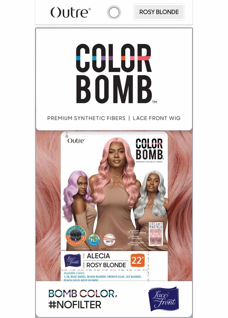 Outre Lace Front Wig - Color Bomb - Alecia (PEACH GOLD)