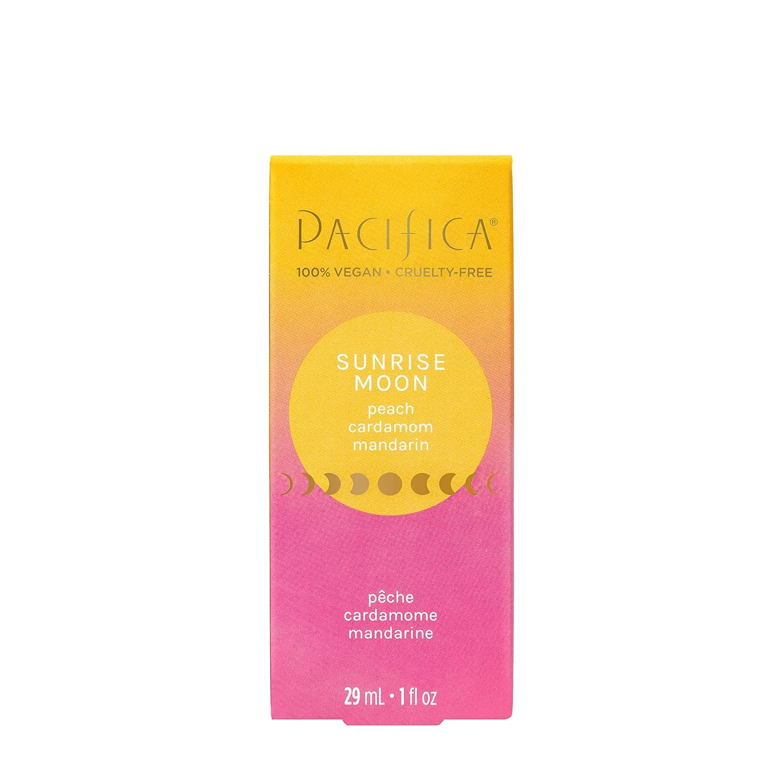 Pacifica Beauty | Sunrise Moon Spray Perfume | Peach, Cardamom, Madarin Notes | Natural   Essential Oils | Clean Fragrance | Vegan   Cruelty Free | Gifts for Her, 1 Fl Oz (Pack of 1)