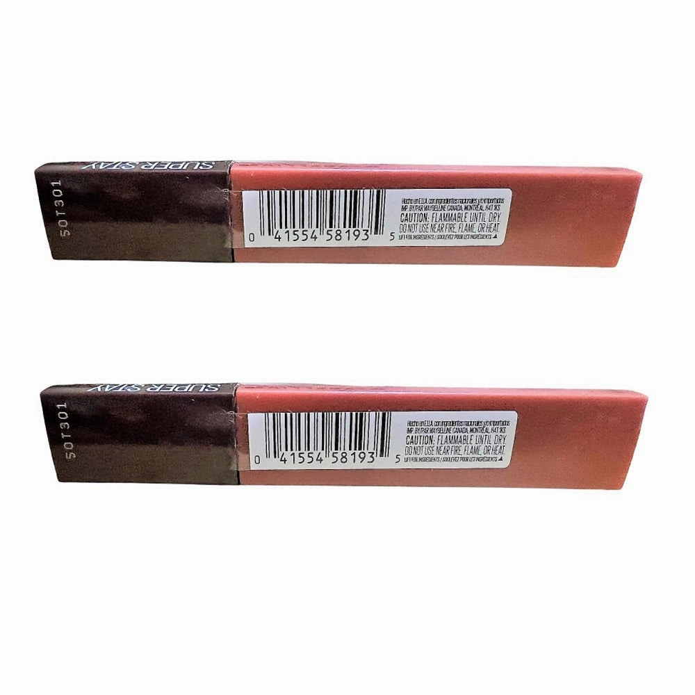 Pack of 2 Maybelline New York SuperStay Matte Ink Liquid Lipstick, Caramel Collector # 265