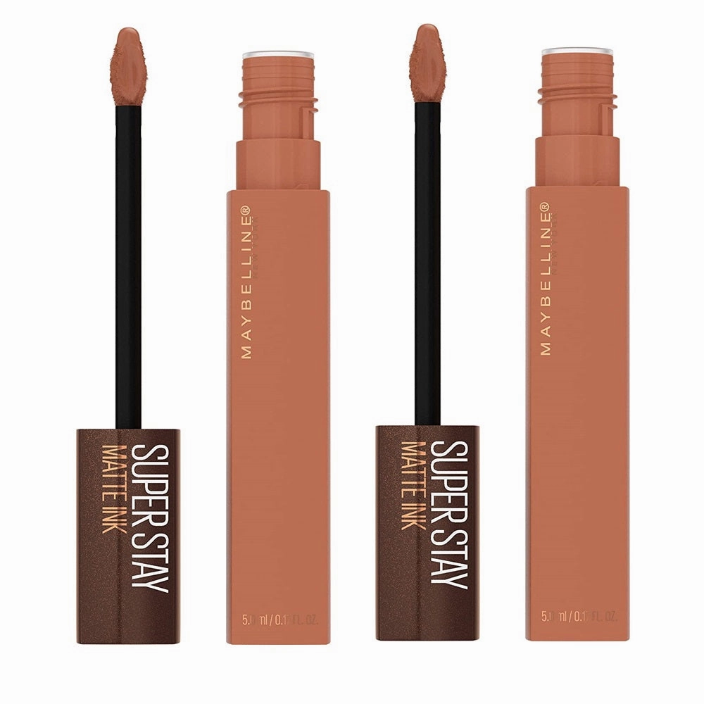 Pack of 2 Maybelline New York SuperStay Matte Ink Liquid Lipstick, Chai Genius # 255
