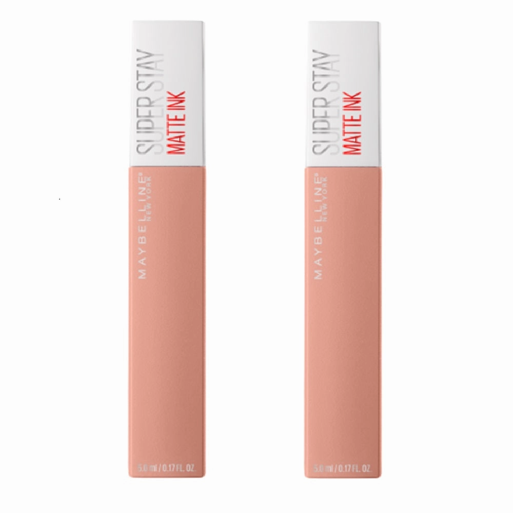 Pack of 2 Maybelline New York SuperStay Matte Ink Liquid Lipstick, Driver # 55