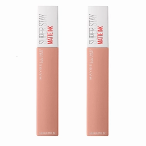 Pack of 2 Maybelline New York SuperStay Matte Ink Liquid Lipstick, Driver # 55