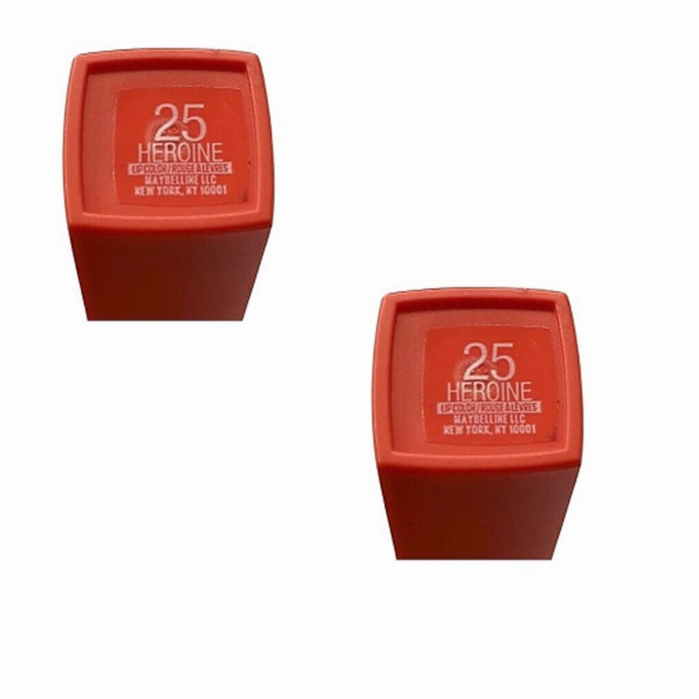 Pack of 2 Maybelline New York SuperStay Matte Ink Liquid Lipstick, Heroine # 25