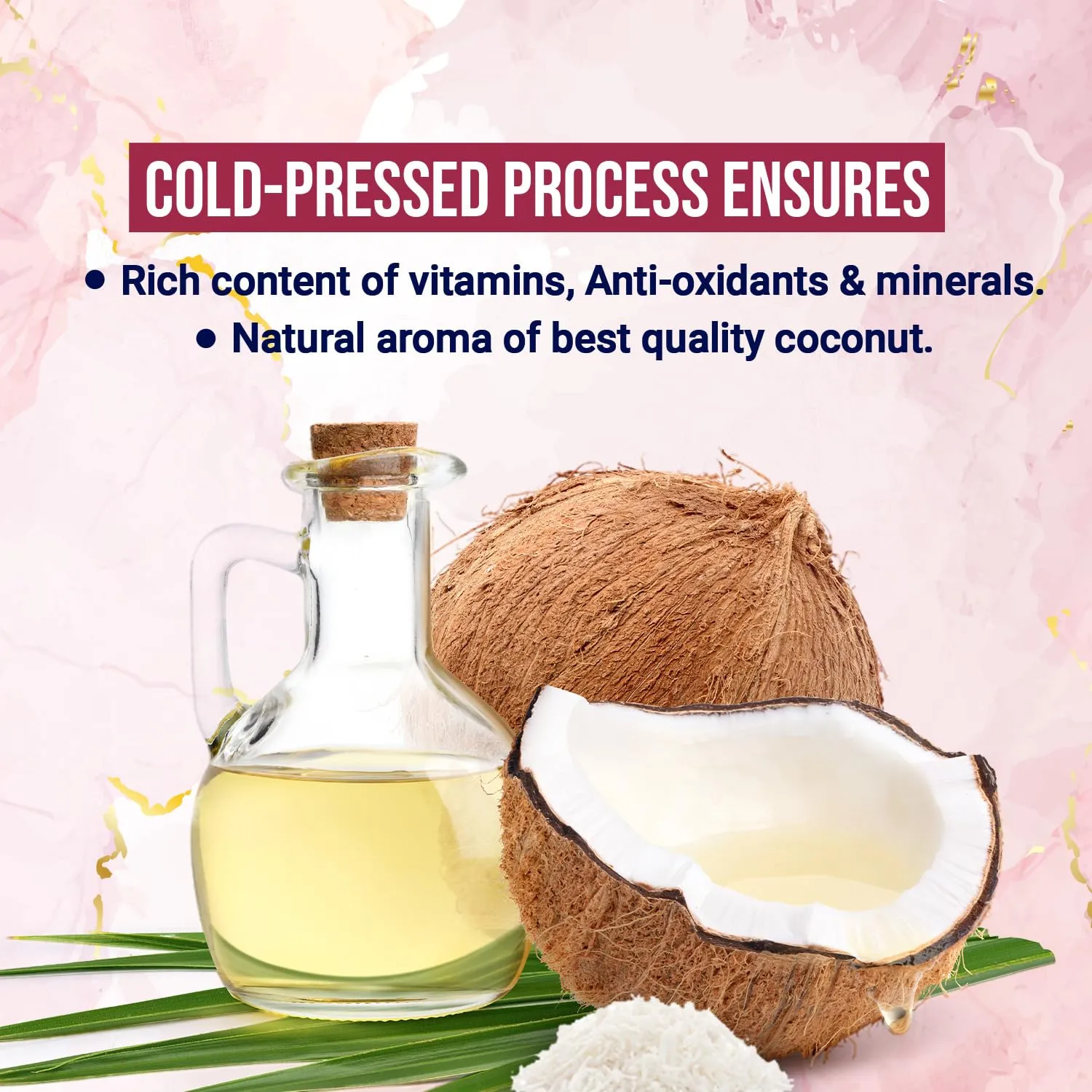 Parachute Advansed SkinPure 100% Organic Extra Virgin Coconut Oil with Rose Oil |Face & Body Oil Moisturizer |Boosts Collagen| Cold Pressed | 6.7 fl.oz | Glass Jar (Pack of 2)