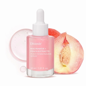 Peach 70 Niacinamide Serum, Peach Fruit Extract Serum   Vitamins C and E, Enhances Skin Eadiance, Deeply Hydrates, Repairs and Soothes, and Provides Natural Soothing Protection