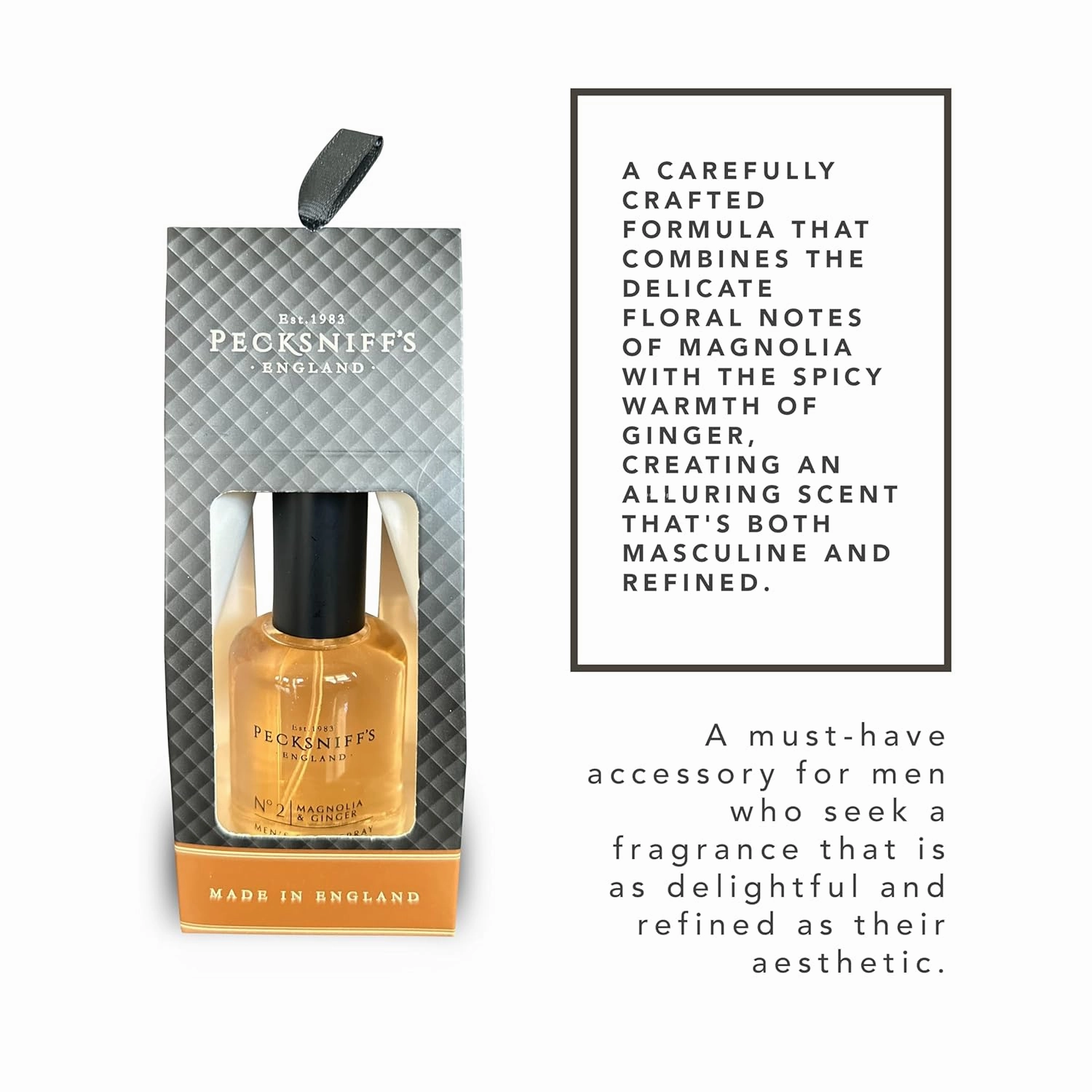 Pecksniff's Cracker Body Mist Body Spray | 50ml, 1.69 Fl Oz (Magnolia & Ginger)