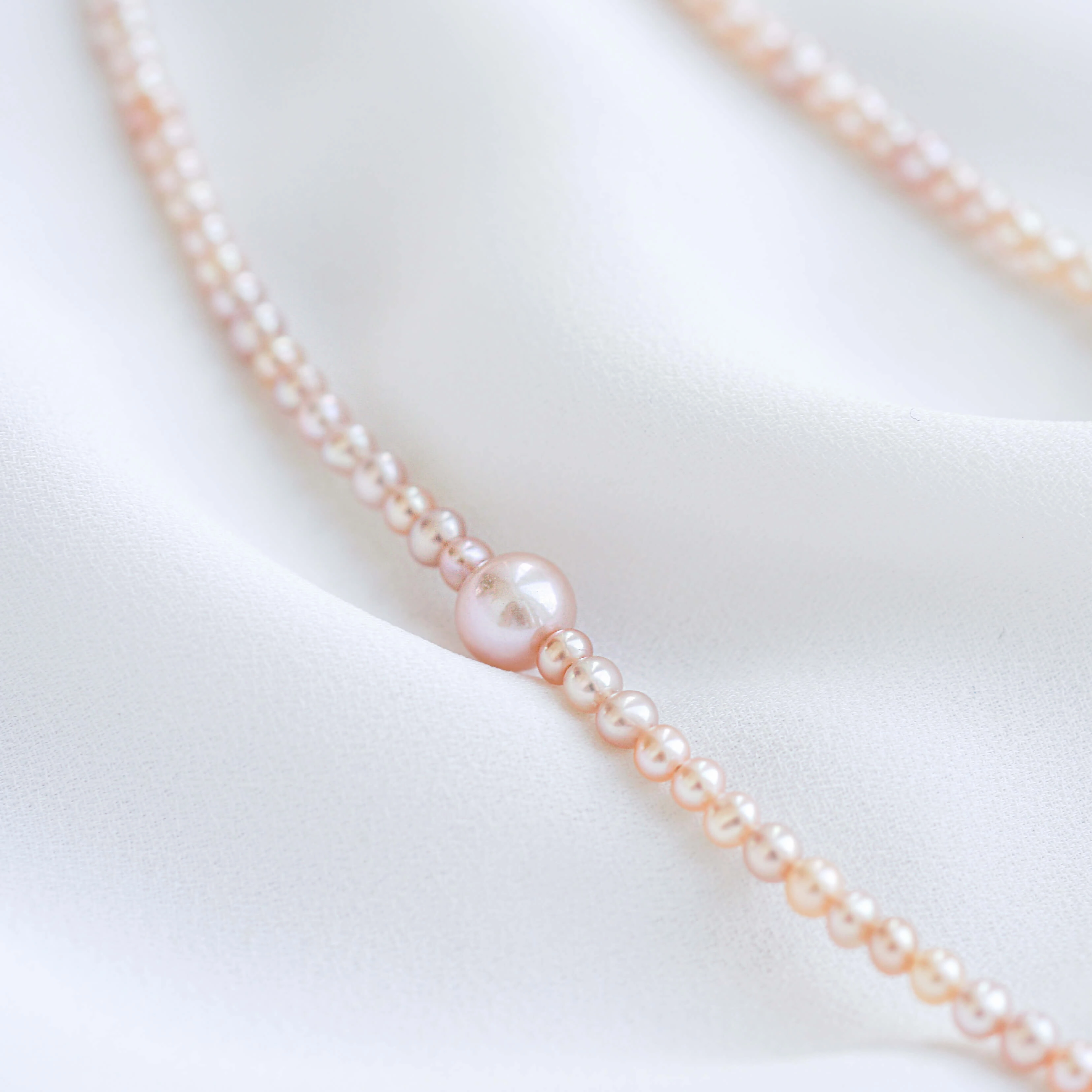 Petite Pearl Choker Interval Necklace