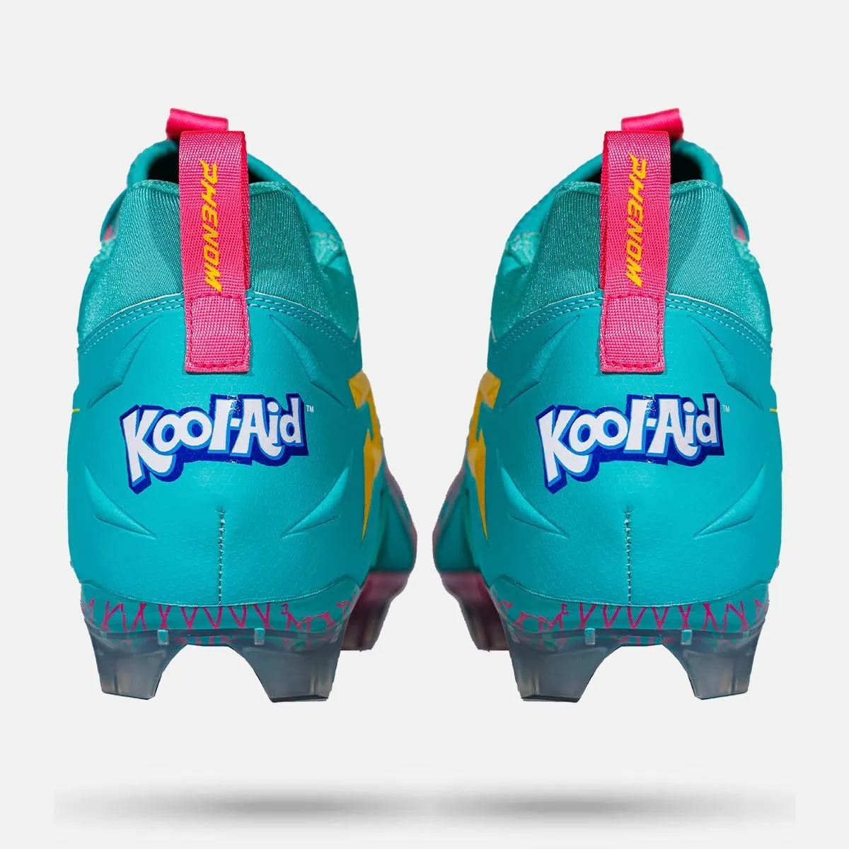 Phenom Elite Kool-Aid Sharkleberry Fin Football Cleats – Quantum Speed Lightweight, Traction, and Style for Football, Lacrosse, and Rugby