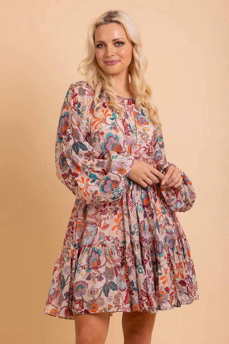 Pheobe Mini Dress Peach