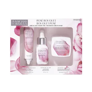 Physicians Formula Rosé All Day Makeup Set Skin Care Kit, For Dark Circles Under Eyes, Puffiness, Anti Aging, Antioxidants Anti Wrinkles, Deep Hydrating, Moisturizing