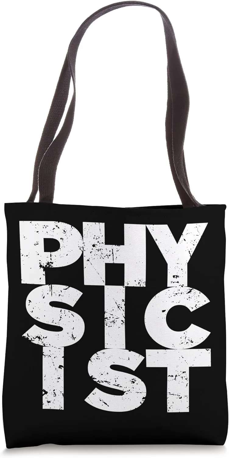 Physicist Text Big Bold Block Tote Bag