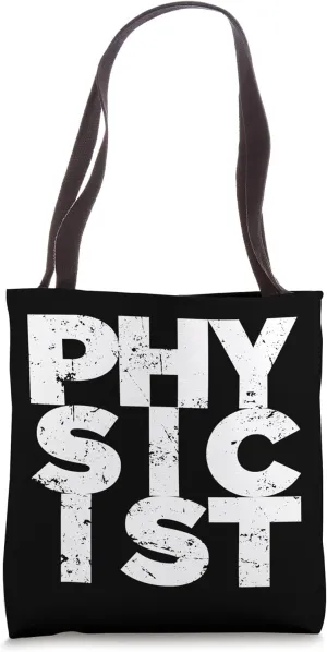 Physicist Text Big Bold Block Tote Bag
