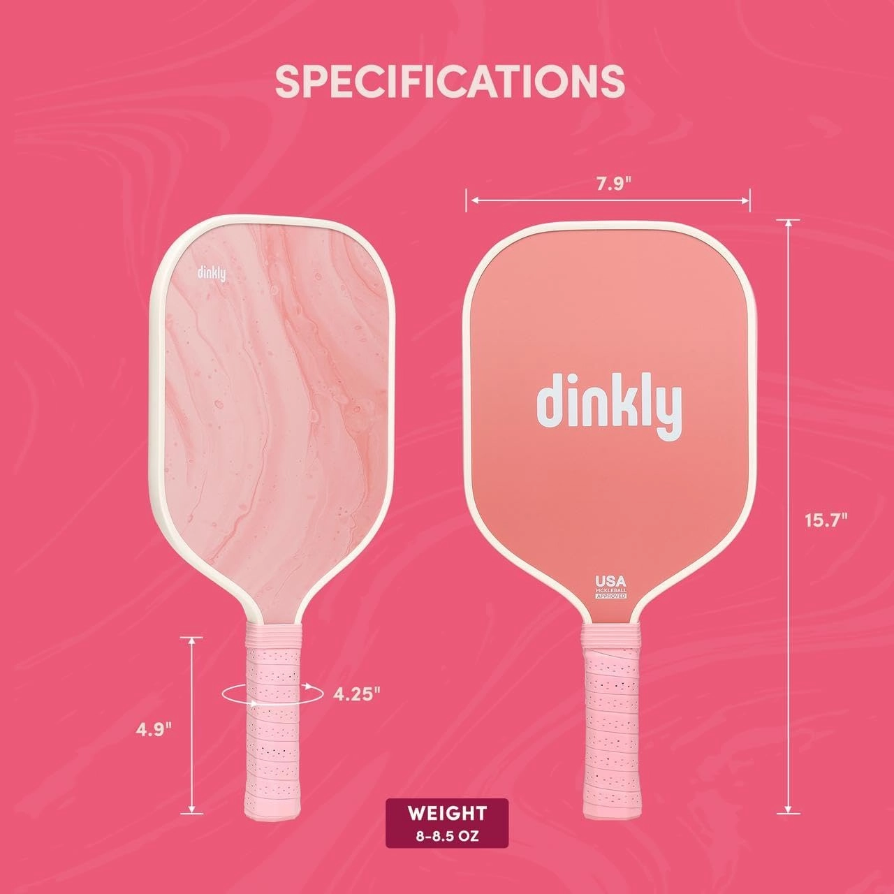 Pickleball Paddles Set of 2/4- USAPA Approved Graphite/Fiberglass Pickleball Racket, 2 Pickleball Rackets, 4 Balls and 1 Portable Carry Bag, Aesthetic Pickle Ball Set for Men Women Beginners