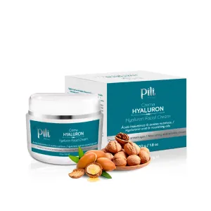 Pili Hyaluron face cream | Hyaluronic Acid Cream Face with Argan oil and Paradise Nut Oil. Ultra-Hydrating Anti Aging and Anti Wrinkle Cream Day Cream or Night Cream Moisturizer | 1.8 Oz