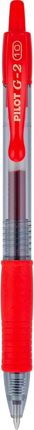 Pilot, G2 Premium Gel Roller Pens, Bold Point 1 mm, Pack of 14, Red
