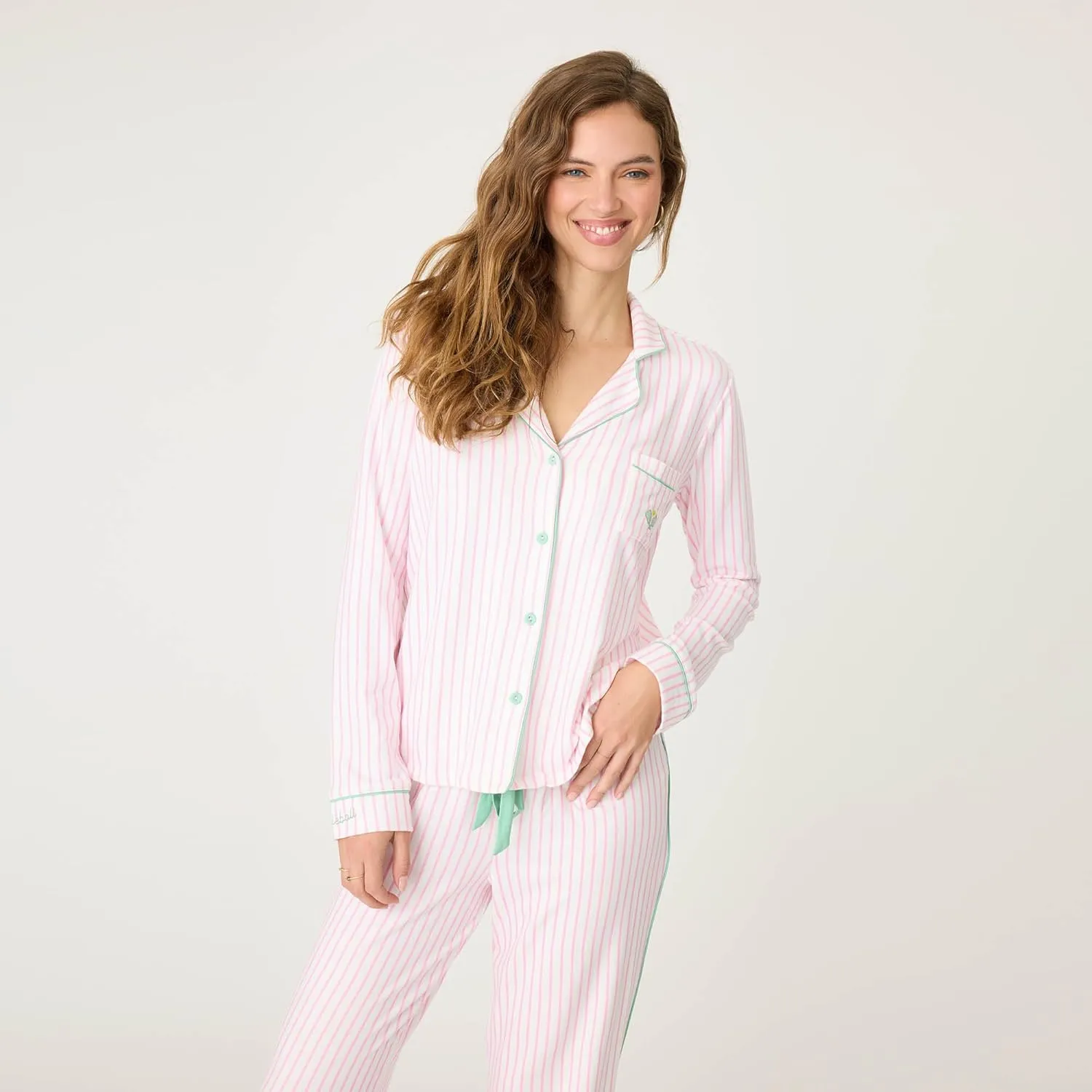 P.J. Salvage Women's Happiest on The Court Pj Set