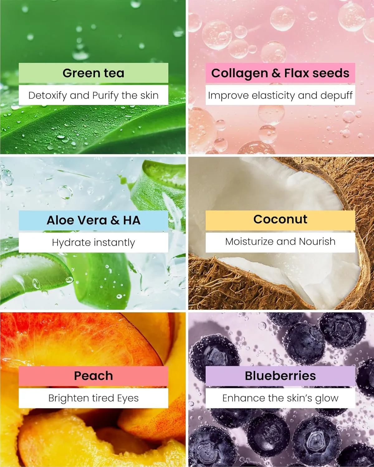 PLANTIFIQUE Superfood Under Eye Patches – 36 Pairs with Hyaluronic Acid for Dark Circles & Puffy Eyes – Anti-Aging Skincare Gel Mask, Gift for Women & Men