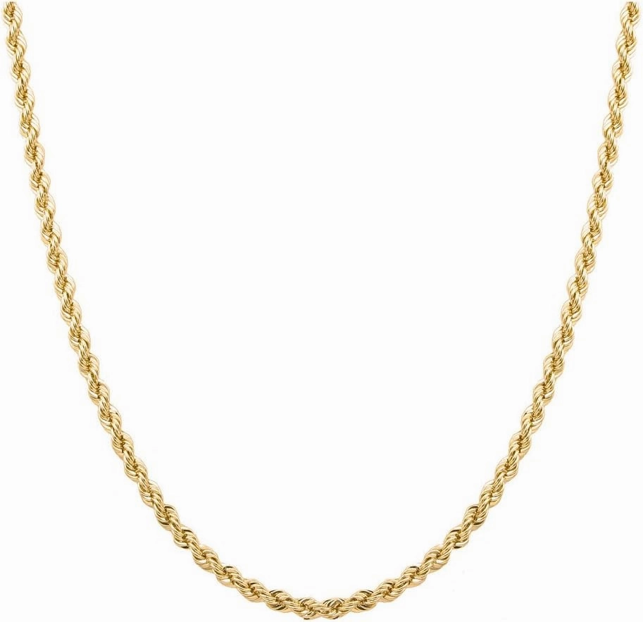 PORI JEWELERS Sterling Silver 2mm diamond cut rope chain necklace- Made In Italy