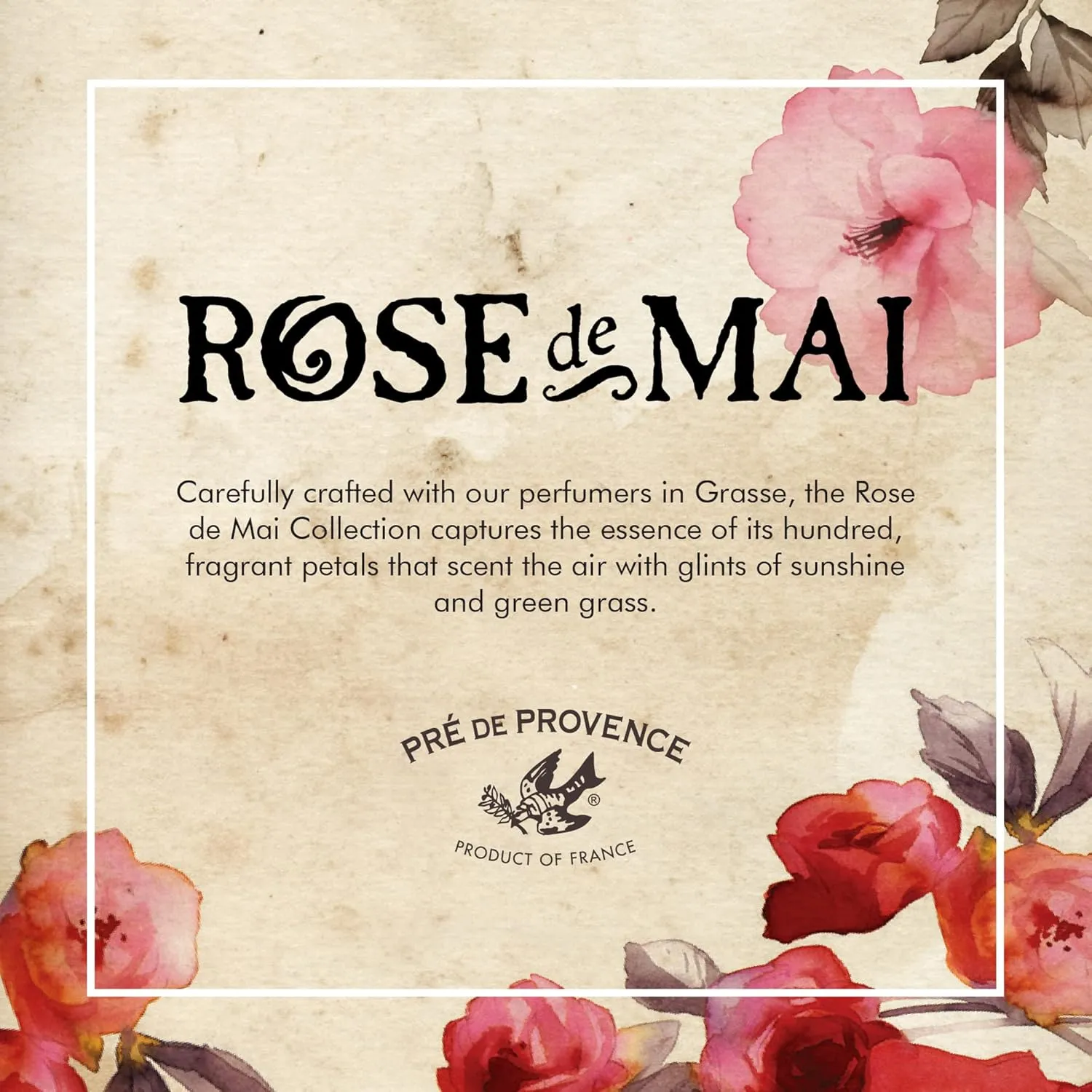 Pre de Provence Versatile, Radiant, Massage Dry Body Oil - Rose De Mai, 1.0 Fl Oz