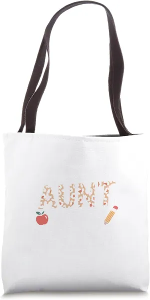 Proud Aunt of a 2025 Graduate Bold Text Design Tote Bag