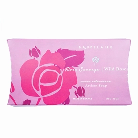 Provence Sante Luxury French Soap Bar - Moisturizing Shea Butter - Triple-milled Wild Rose Fragrance, 12 oz Gift Box