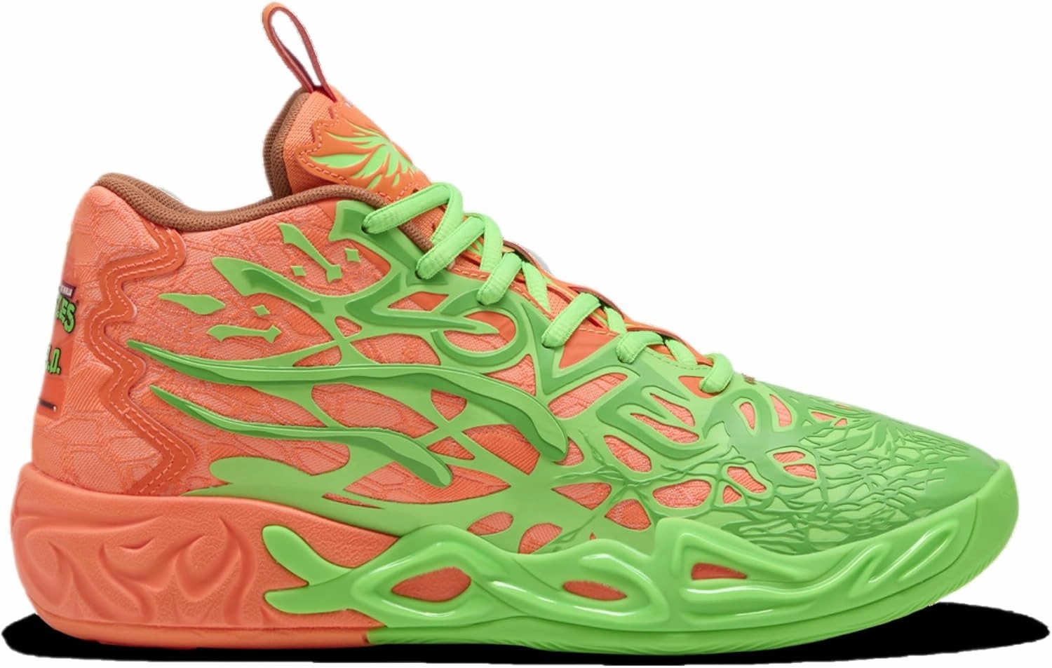 Puma MB.04 TMNT L&M - Men's (Fluro Green PES/Bright Aqua/Orange)