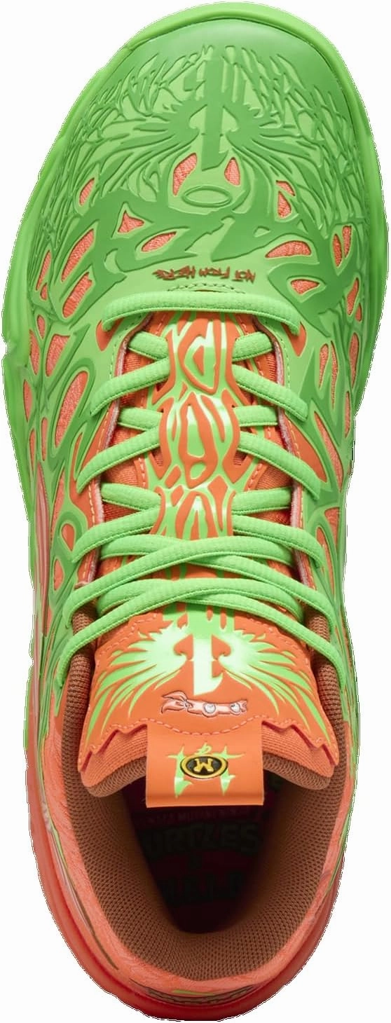 Puma MB.04 TMNT L&M - Men's (Fluro Green PES/Bright Aqua/Orange)
