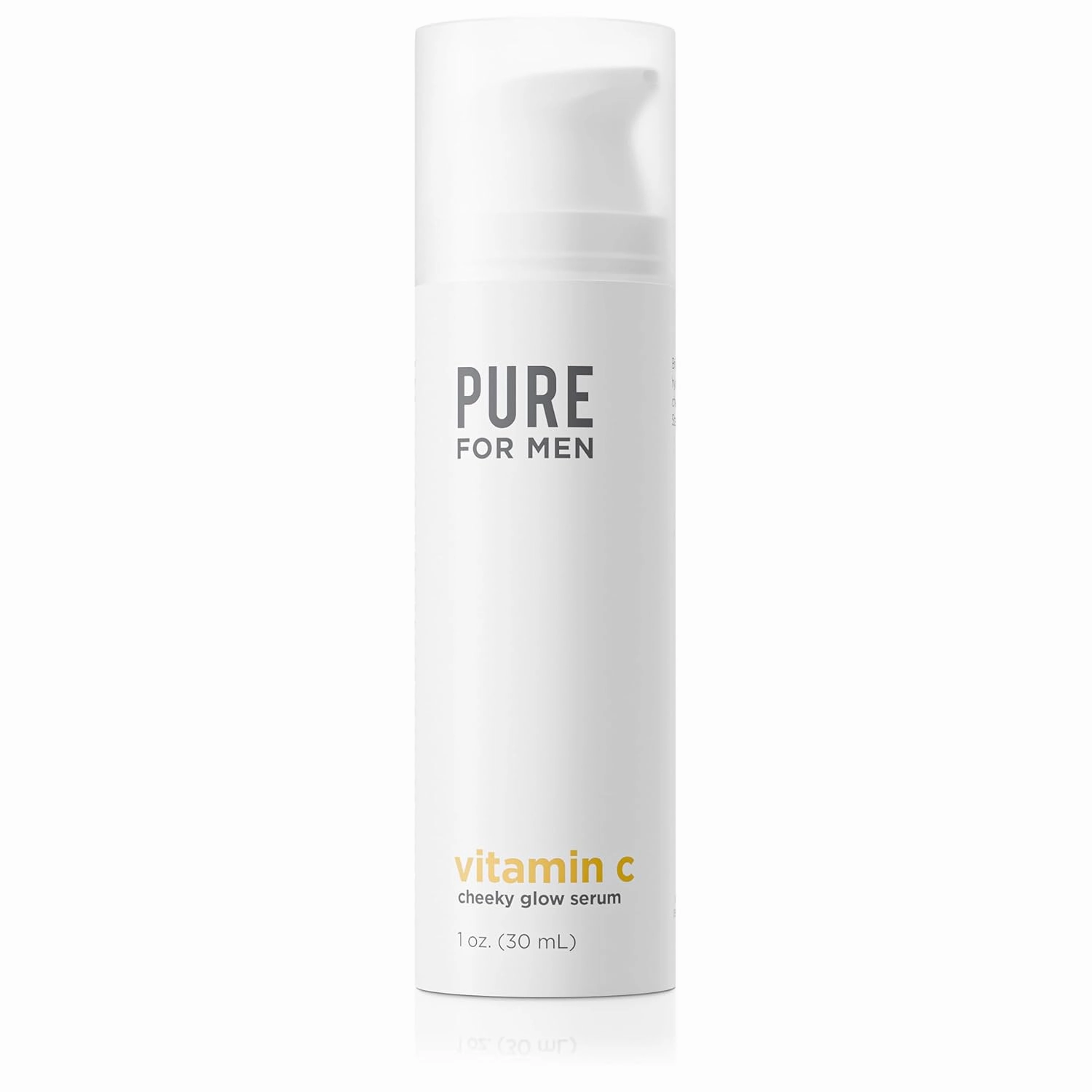Pure For Men Gold Vitamin C Serum | Vegan, Nourishes, Brightens, and Hydrates for Radiant, Youthful Skin from Cheek to Cheek | Essential Oils & Ascorbic Acid | 1 oz.