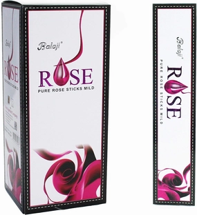 Pure Rose Mild Incense Sticks, (12 Units x 15 Sticks), Brown, 11 x 9.7 x 25 cm