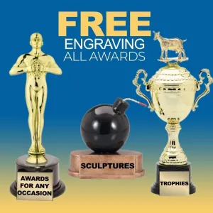 Radiant Star Trophy 6.5 Inches - Engraving Included