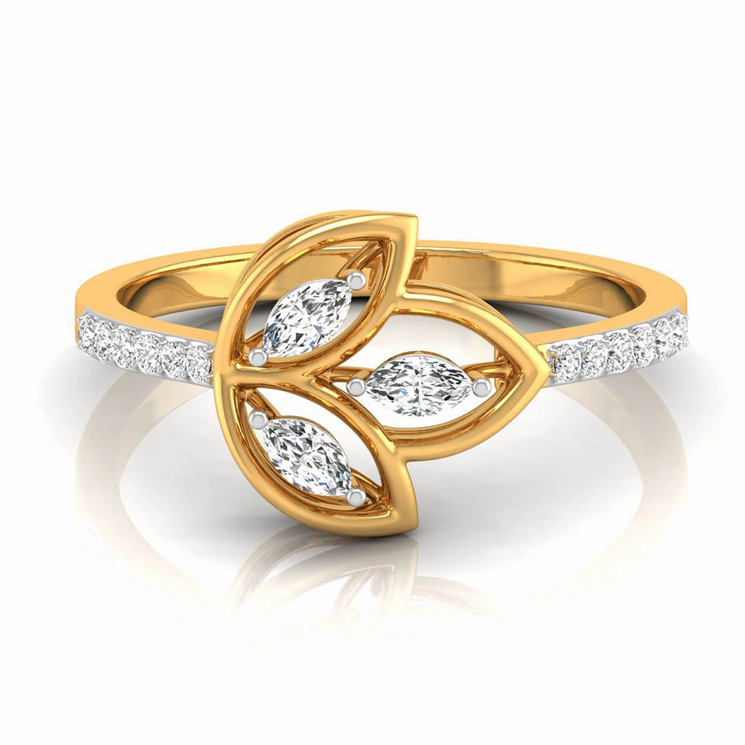 Radiant Blossom Diamond Ring